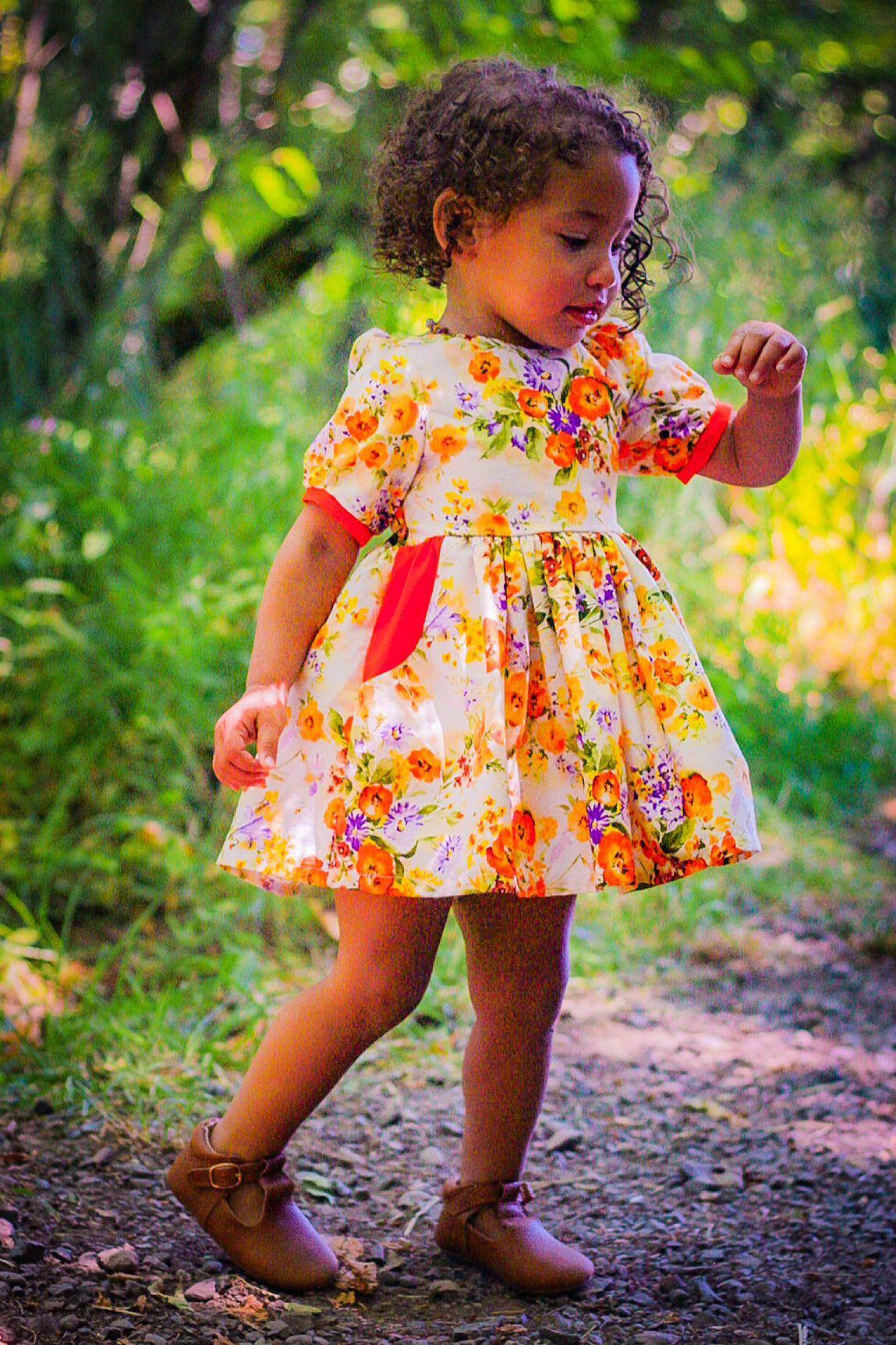 Women daisy dress sewing pattern