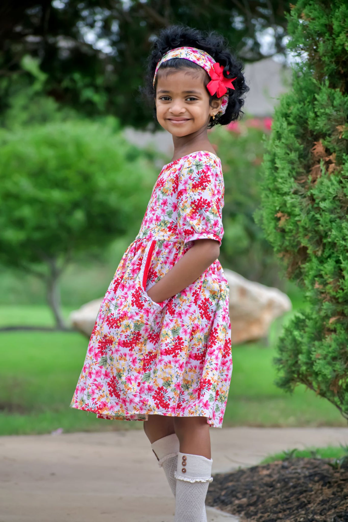 Women daisy dress sewing pattern