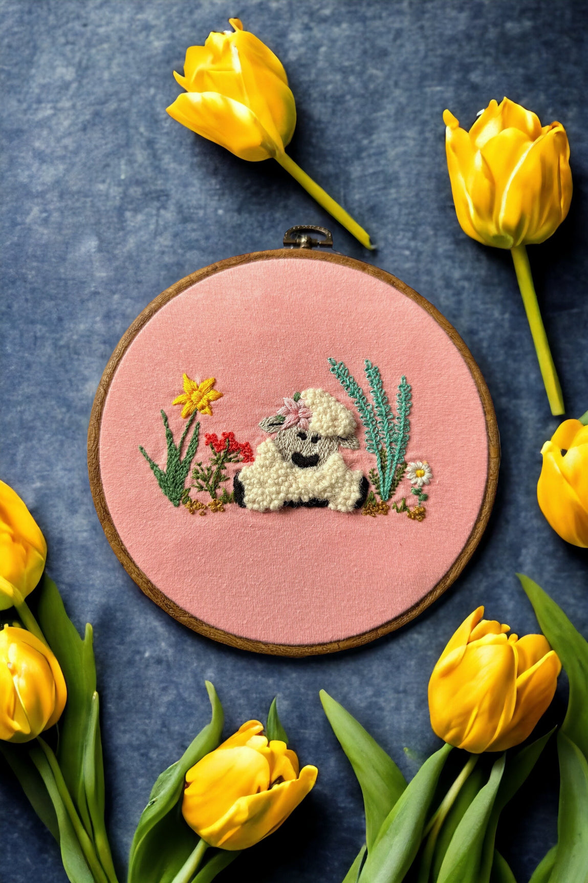 Tulip PDF Hand Embroidery Pattern – Peony Patterns