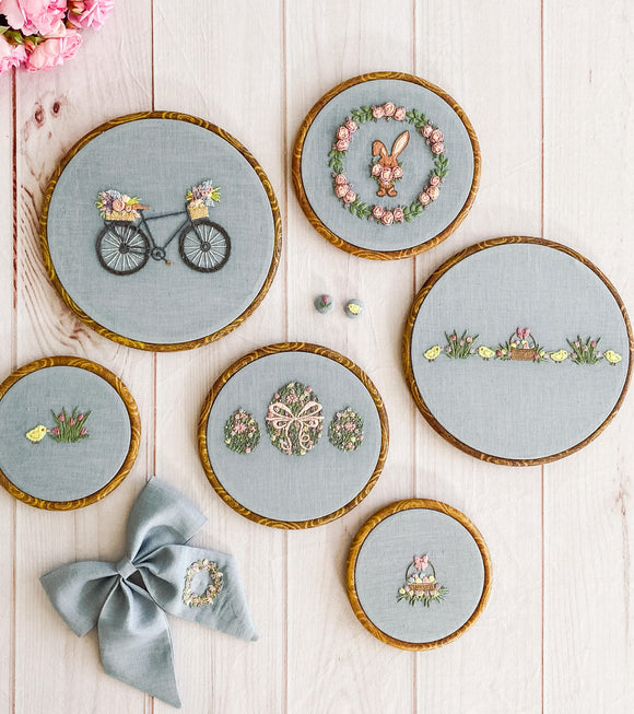 Floral Home Embroidery Hoop Art - Free Embroidery Pattern